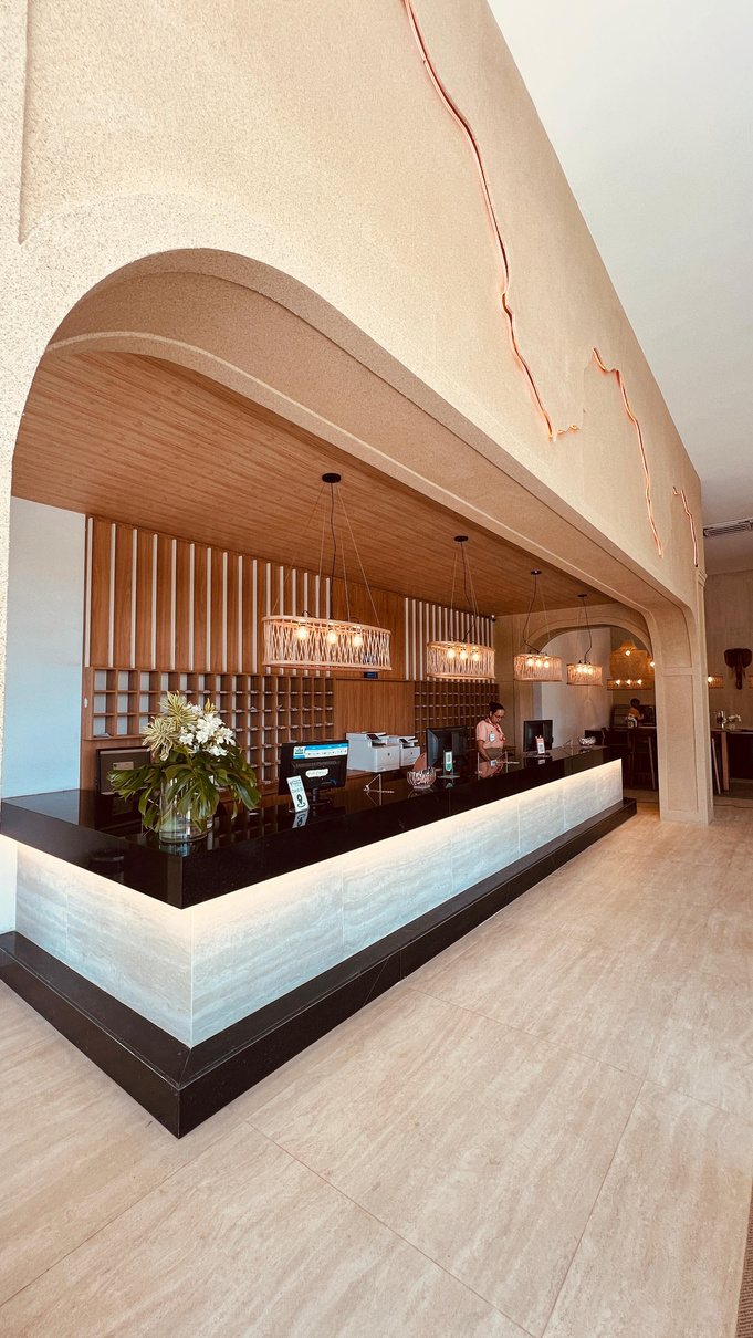 Recepção do resort